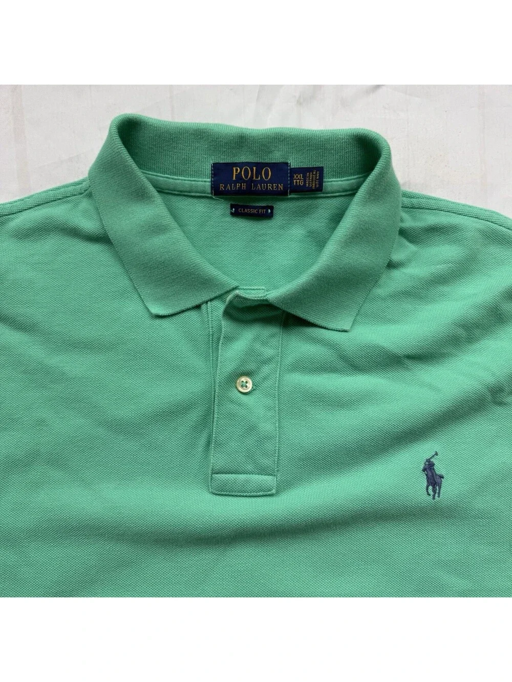 Polo Ralph Lauren Polo Shirts Men’s XXL Lot of 2 Green Pink Classic Fit Pony 2XL